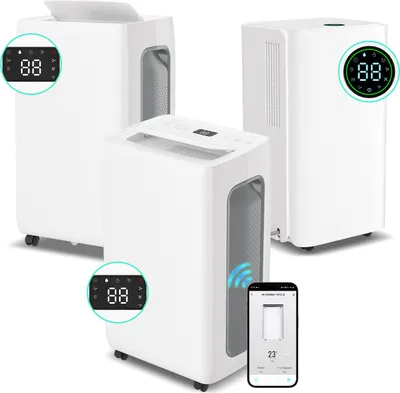 Produktbild von Aopunly Luftentfeuchter WIFI 26L/Tag bis 30㎡,inkl. 4.5L Wassertank, für Schlafzimmer Badezimmer Keller Schrank Büro Garage