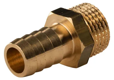 Produktbild von Messing Gewinde-Fitting Schlauchanschluss 1/2' AG (DN 15) Länge 14 mm - schwere Ausführung