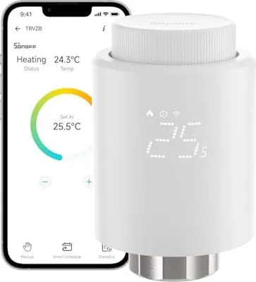 Produktbild von Sonoff Smart Kaliator Thermostat TRVZB, Heiz -App -Funktion, Zigbee benötigt 3.0 Hub, kompatibler Amazon Alexa/Home Assistant