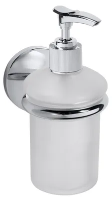Immagine prodotto di Dispenser di sapone liquido Bemeta Alfa 200 ml in vetro sabbiato/cromo
