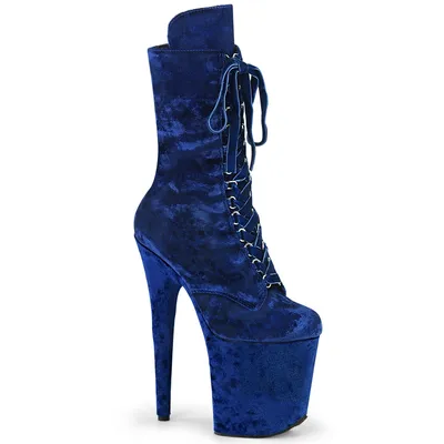 Produktbild von FLAMINGO-1045VEL Damen Booties von Pleaser, Dunkelblau  , EU 35, US 5