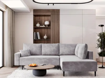 Produktbild von AX LIVING Kalkan Schlafsofa mit Bonellfederkern Couch L Grau 257 cm R