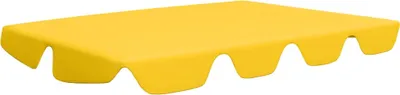 Produktbild von vidaXL Ersatzdach für Hollywoodschaukel Gelb 150/130x105/70 cm