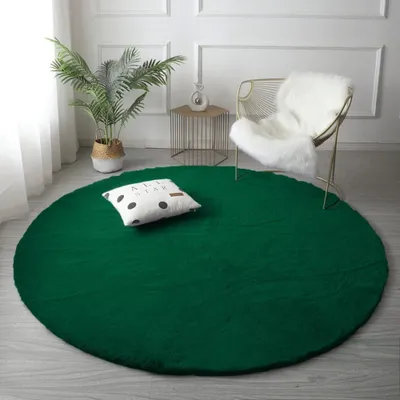 Produktbild von Rabbit Strado Runder Teppich 180x180 BottleGreen (Grün)