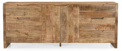 Imagen del producto de Mueble aparador Sophie de madera de mango, 200 cm - Color marrón claro