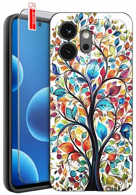 Productafbeelding van Beschermhoezen voor de Honor 600 – Designs | Mat siliconen hoesje + 9H glas