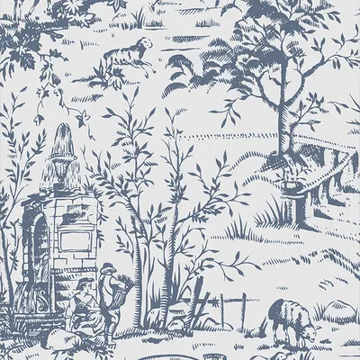 Produktbild von Laura Ashley Vliestapete Toile de Jouy 1000x52cm