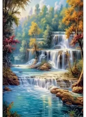 Produktbild von NORIMPEX Diamantov kleiner Ofen Waterfall 30x40cm