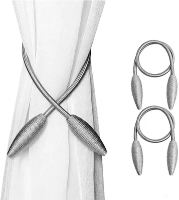 Produktbild von Vorhang Raffhalter, 2 Stücke Kreativ Vorhang Raffhalter, Vorhang Halter, Gardinenhalter, Schnallen für Vorhang, DIY Kreative Zufalls Modellierung Home Office Hotel Fensterdekoration