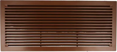 Produktbild von Kunststofflüftungsgitter Ausführung Nußbaum 290mm x 125mm Türlüftung Lüftung
