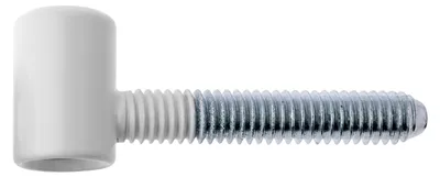 Image de Paumelle femelle PVC P09 diamètre 13mm blanc - OTLAV - CF030130P347