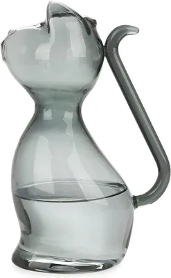 Produktbild von Famanu Wasserkaraffe – robustes Glas – für warmes und kaltes Wasser, Eistee, Kaffee, Milch, Saft
