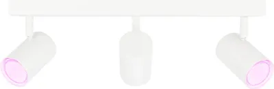 Produktbild von Ledvion - LED Deckenstrahler, Weiß 3-lights, Dimmbare, 5W, RGBWW, Kippbar, GU10 Fassung, IP20, Inkl. GU10 Lampe