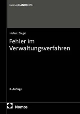 Produktbild von Fehler im Verwaltungsverfahren