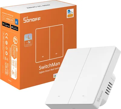 Obrázok produktu pre Inteligentný spínač, Zigbee spínač ZBM5, typ 86, 2-pólový