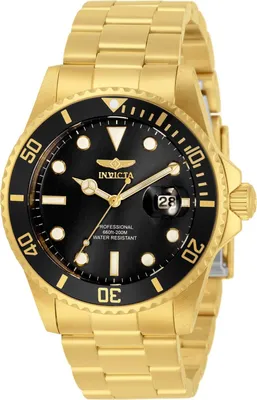 Obrázok produktu pre Invicta Pro Diver 33271 Pánske Hodinky - Quartz Hnutie - Nerezová Oceľ s Čiernym Ciferníkom - 42 mm