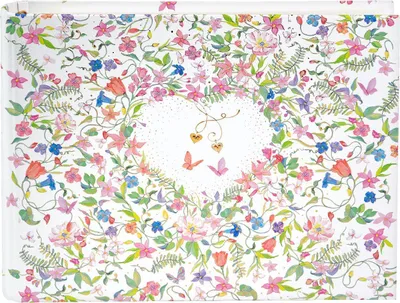 Produktbild von Fotoalbum Goldbuch Gästebuch Charming Heart 29x23 cm 50 Seiten Weiß