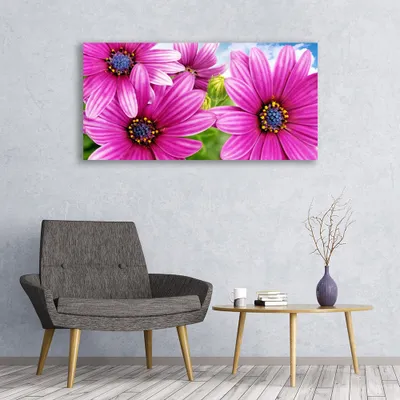 Produktbild von Glasbilder 120x60 Wandbild Druck auf Glas Blumen Pflanzen