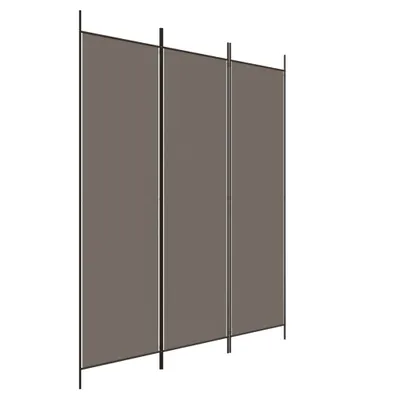 Obrázek produktu pro vidaXL 3-dílný paraván antracit 150x220 cm látka - rozdělovač místností