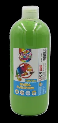 Zdjęcie produktu dla Farba plakatowa zielona jasno zielona 1000ml