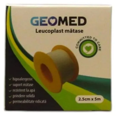Image de Geomed, Geomed, Leukoplast, Seide, 2,5 cm x 5 m