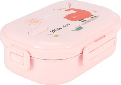 Obrázok produktu pre Izolovaná obedová krabička Dôkaz o úniku z nehrdzavejúcej ocele Bento Box Japonský kontajner na potraviny pre deti (ružová )
