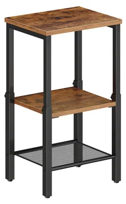 Beistelltisch höhenverstellbar 4 Stufen 38x28 cm 3 Ablagen