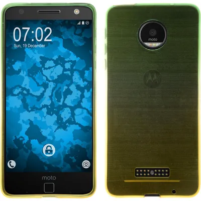 Produktbild von PhoneNatic Case kompatibel mit Lenovo Moto Z - Design:03 Silikon Hülle Ombrè + 2 Schutzfolien