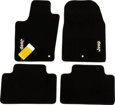 Produktbild von Fußmattensatz 4 teilig Velour schwarz k82212175ac