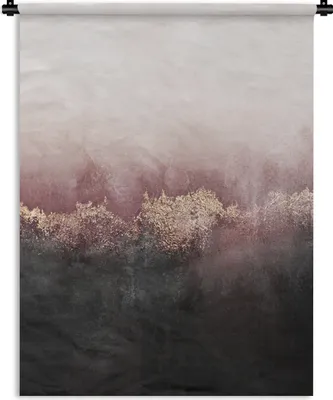 Produktbild von MuchoWow® Wandteppich Wandbehang Glitter - Gold - Abstrakt 120x160 cm Tapisserie Dekoration Wandtuch - Wohnzimmer - Moderne