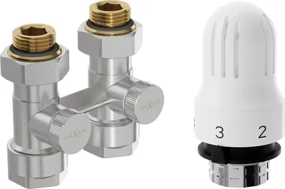 Obrázok produktu pre Mexen G04 termostatická súprava DN50, priama 1/2 "x16 mm, nikel - W912-016-948-01