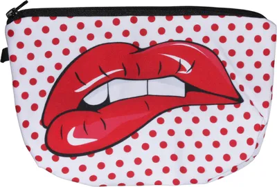 Produktbild von scarlet health | Kosmetiktasche »Beauty« für die Handtasche und als Kulturbeutel auf Reise; kleine, kompakte Schminktasche für Make-Up etc., Farbe:Mund 1