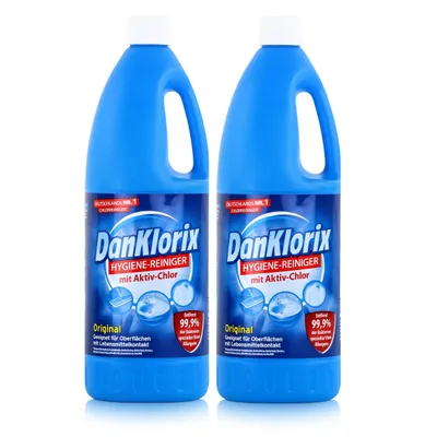 Produktbild von DanKlorix Hygiene-Reiniger 1,5L - Mit Aktiv-Chlor (2er Pack)
