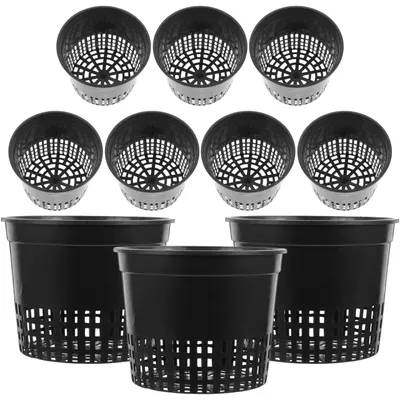 Imagen del producto de Omgoods - Plantenmanden - 10 macetas de malla para hidroponía, ideales para balcones y jardines