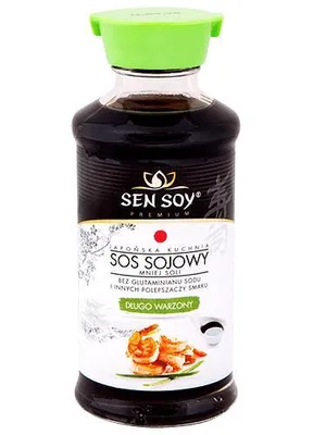 Immagine prodotto di Salsa di soia – a basso contenuto di a lunga fermentazione, 150 ml – Sen Soy
