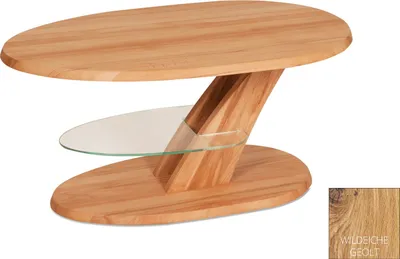Produktbild von Couchtisch Wildeiche massiv geölt 65x100 cm