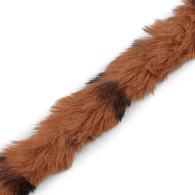 Fellborte Tiermuster ab 1m x 4 cm Meterware Fellbesatz Kunstfell Farbwahl braun schwarz