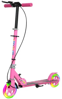 Productafbeelding van Stadsroller voor kinderen van 3 tot 8 jaar | Kleur: Roze | Afmetingen: 36x73x73-89 cm