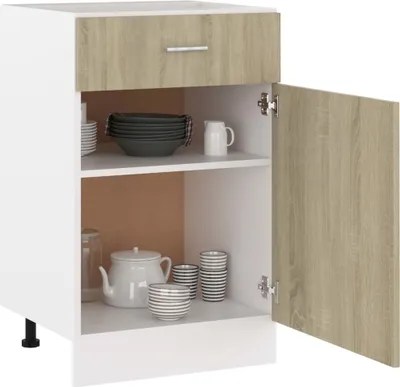 Obrázek produktu pro vidaXL Zásuvková skříňka Lyon Sonoma dub 50x46x81,5 cm materiál na bázi dřeva