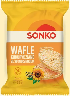 Produktbild von Sonko Maiswaffeln mit Sonnenblumenkernen, 35 g