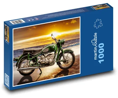 Obrázek produktu pro Puzzle 1000 Motocykl při západu slunce - martinpuzzle