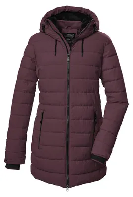 Imagen del producto de Chaqueta de invierno para mujer killtec KOW 55, parka acolchada, color rosa