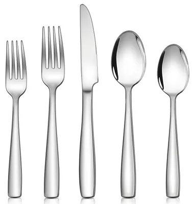 Immagine prodotto di Omgoods - Set di posate in acciaio inossidabile da 30 pezzi, ideale per ogni occasione