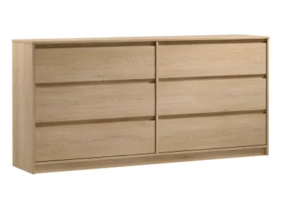 Produktbild von AX LIVING Schlafzimmer Kommode Mormanno K6S – 181 cm, Eiche Cremona