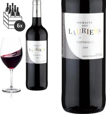 Produktbild von 6er Karton 2020 Tempranillo Domaine des Lauriers - Rotwein