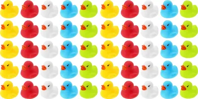 Produktbild von 50er WELLGRO Badeenten Set – Gummienten Rubber Ducks für Kinder & Babys – Badewannenspielzeug Baby, Wasser Spielzeug Kinder, Mini Badeenten Set, Geschenk, Party Mitgebsel & Deko – BPA-frei