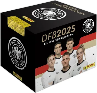 Produktbild von Panini DFB 2025 – 125 Jahre Fußballgeschichte Sticker – 36er DISPLAY