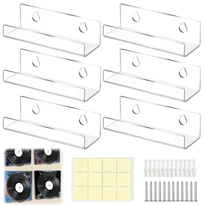 Produktbild von Vinyl-Plattenregal - Wandmontage - 10 cm - Vinyl Schallplatten Regal