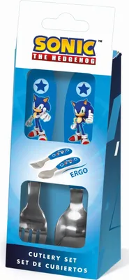 Produktbild von Sonic der Igel Speed Metall-Ergo-Besteckset, 2-teilig