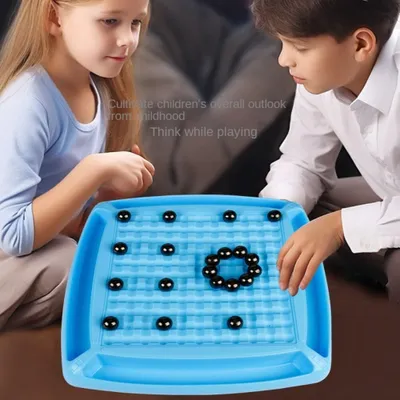 Produktbild von Puzzlespiel Magnetisches Schachspiel Ferromagnetisches interaktives Brettspiel，Interaktives Eltern-Kind-Brettspiel, das beste Geschenk für Neujahr（B）